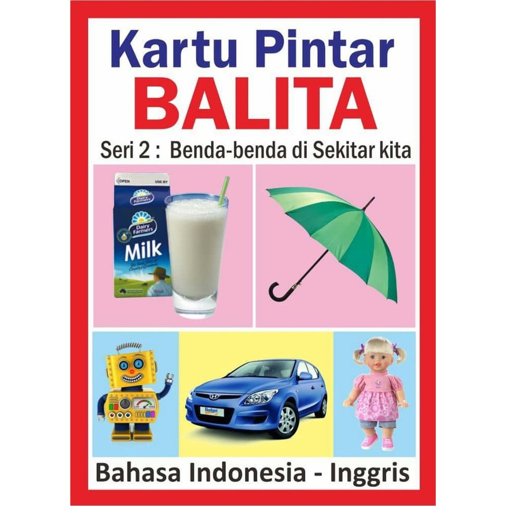 Promo Kartu Pintar Balita Seri 2 - Flash Card Bayi Murah Buah Transportasi Murah