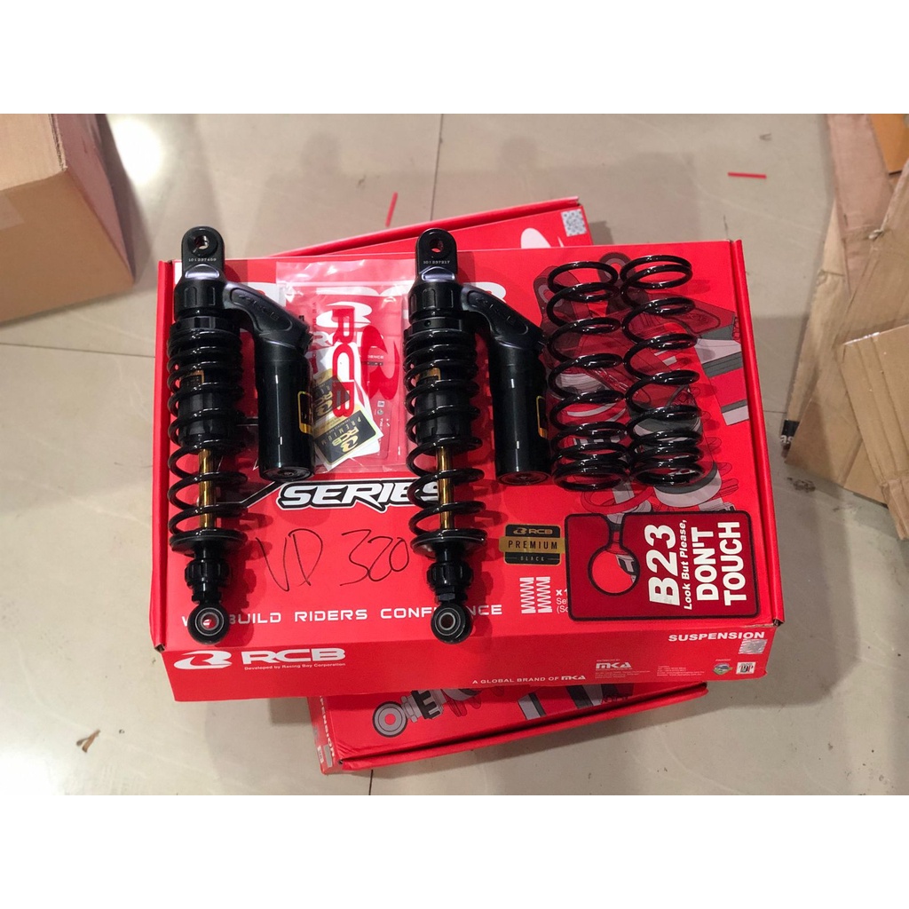 Shock rcb VD series 320mm black series bebek double klik kompresi ribon per racing boy racingboy ori