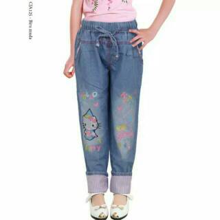  Celana  Jogger  Anak  Jeans Lembut 5 10  tahun  Ripped Jogger  