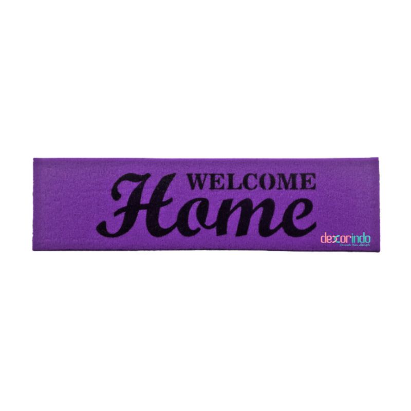 DEXORINDO - KESET WELCOME HOME PRINT - keset welcome | karpet-UNGU
