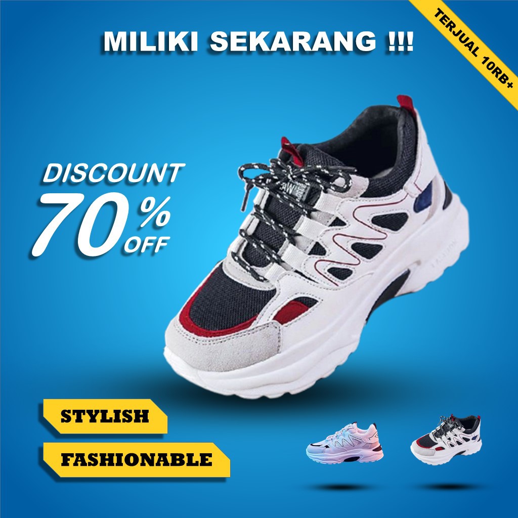 RD Collection - Sepatu Sneakers Wanita S-701