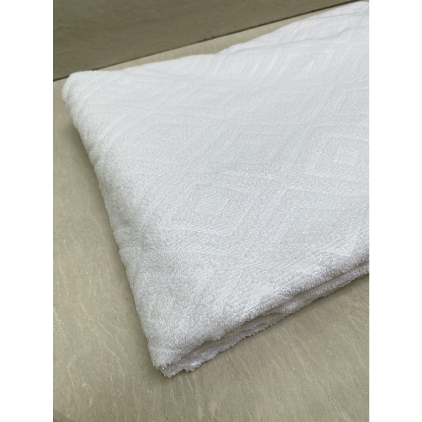 Selimut Handuk Alas Sprei Warna Putih Microfiber ukuran 105x210cm