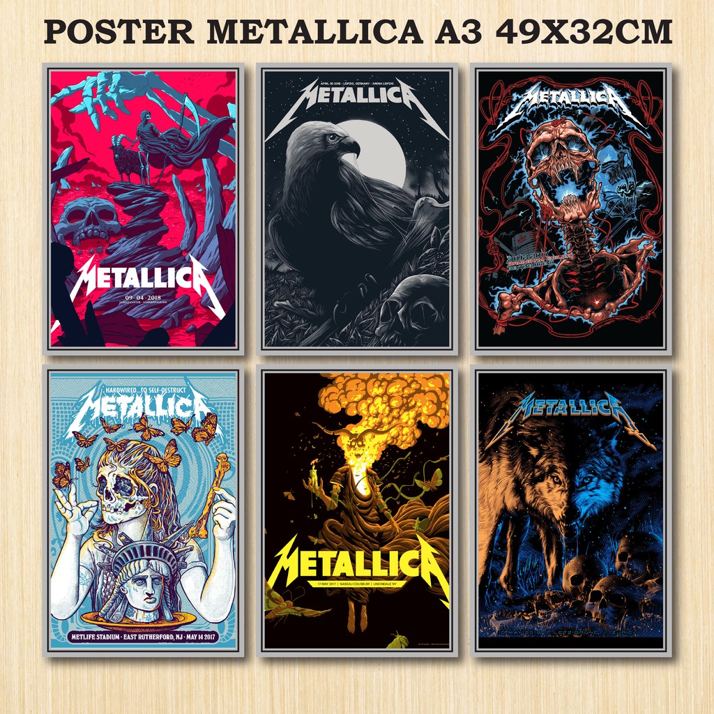 Poster Band Metallica A3+ 48x32 CM