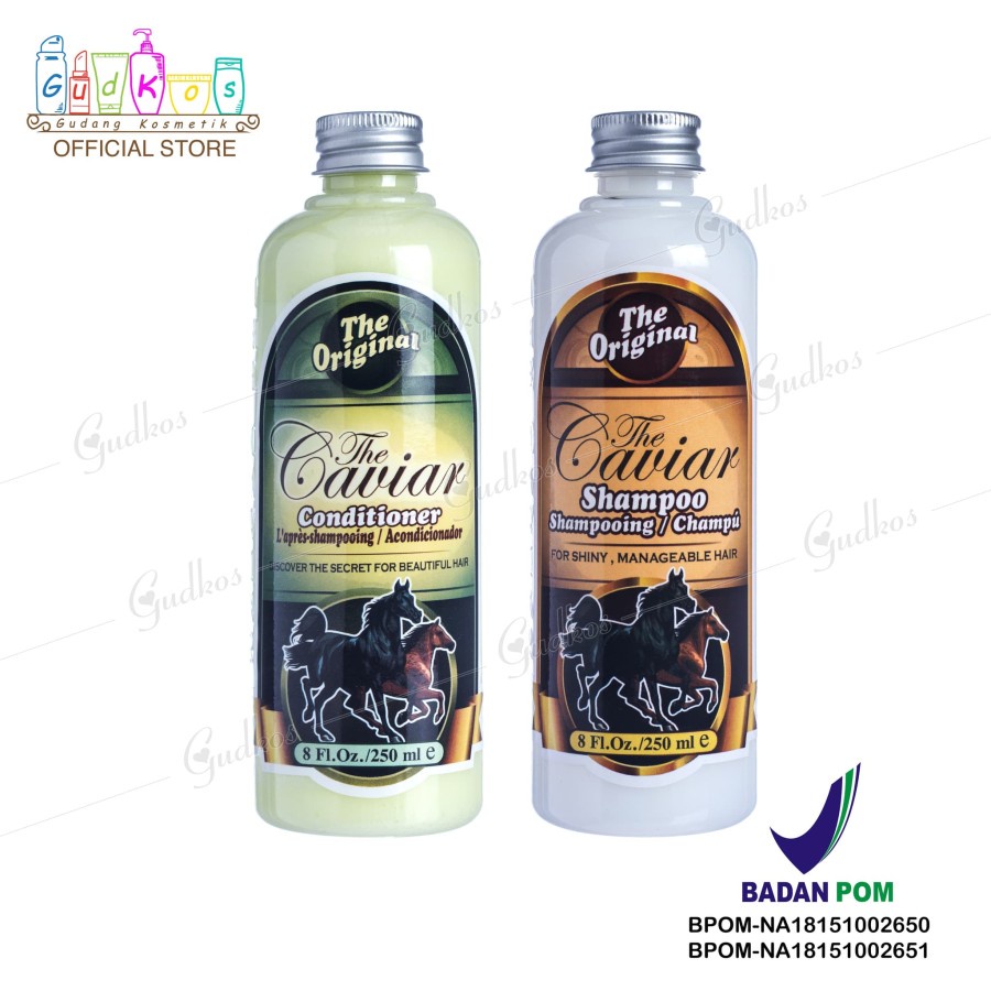 Paket Caviar BPOM Original [Shampoo + Conditioner] Original