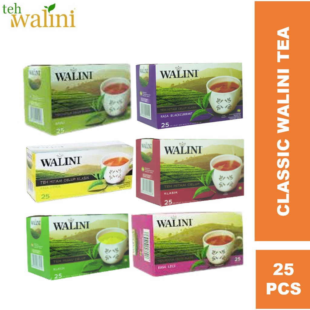 

Teh Walini Klasik Varian Rasa Leci, Blackcurrant, Lemon, Wangi Jasmine, Hijau, Black Tea