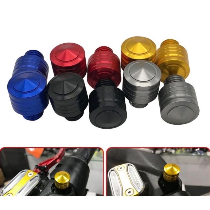Baut Lubang Spion Tutup Baut Spion Cnc Monel Spion Tutup Baut Honda &amp; Yamaha Beat scoopy vario 110