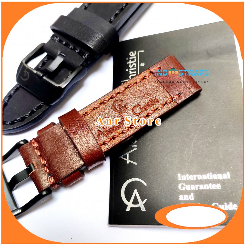 Strap Tali Jam Tangan Alexandre Christie AC Origtinal Oem 22 mm 24 mm