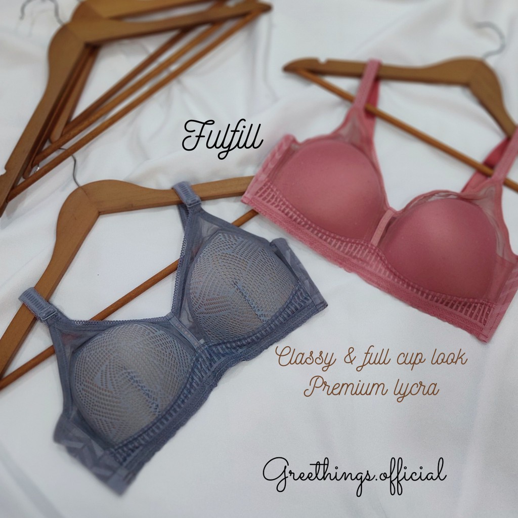 Milari | Fullcup Bra Lycra | Greethings - Fulfill Bra (SATUAN & GROSIR) / Wireless / Lycra