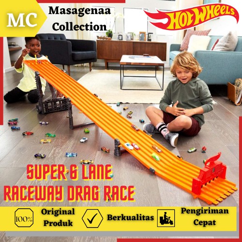 Mainan Lintasan Jalanan Arena Trek Hot Wheels Hotwheels Hotwheel Track Set Race Balapan 6 Lane Mobil