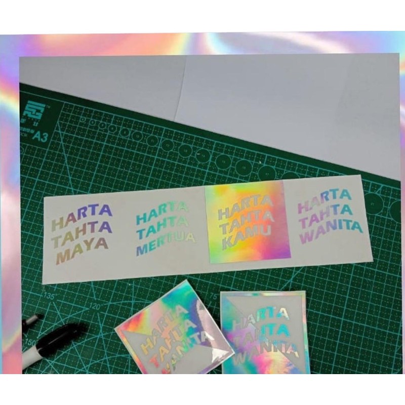 

STIKER HARTA TAHTA HOlOGRAM