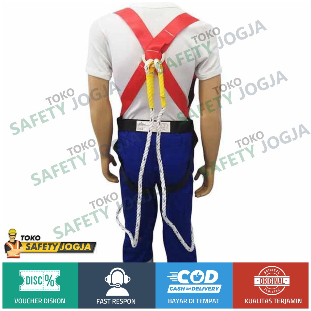 Sabuk Pengaman Panjat Tebing / Body Harness / Belt Safety Legion Double Hook