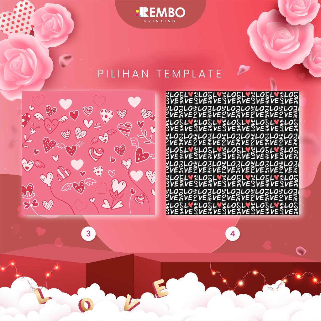 TUMBLER VALENTINE - TUMBLER UV FULL PRINT SPESIAL Edisi Valentine Custom Termos Valentine Souvenir Gift Hadiah Wedding Couple Thermos Unik Murah Lucu