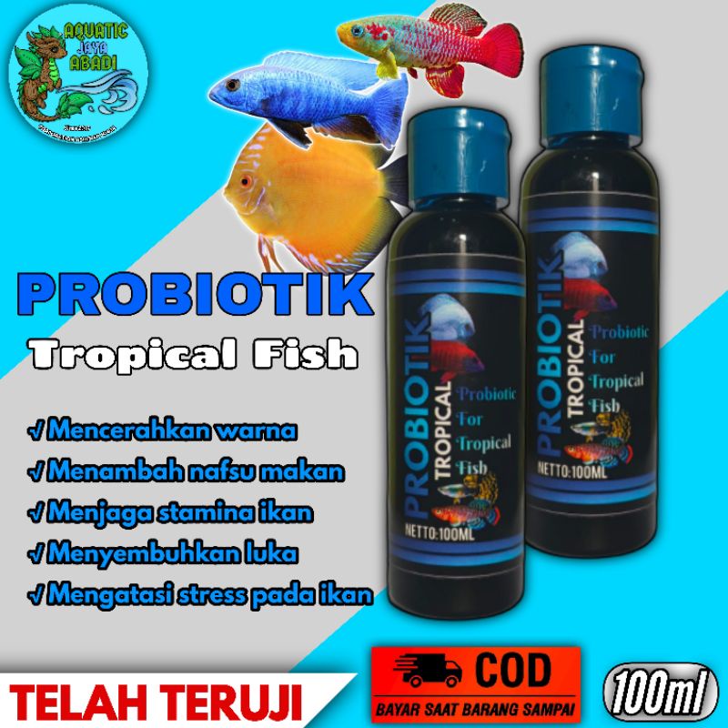 Jual Probiotik Ikan Hias Tropical Vitamin Ikan Antibiotik Ikan 100ml