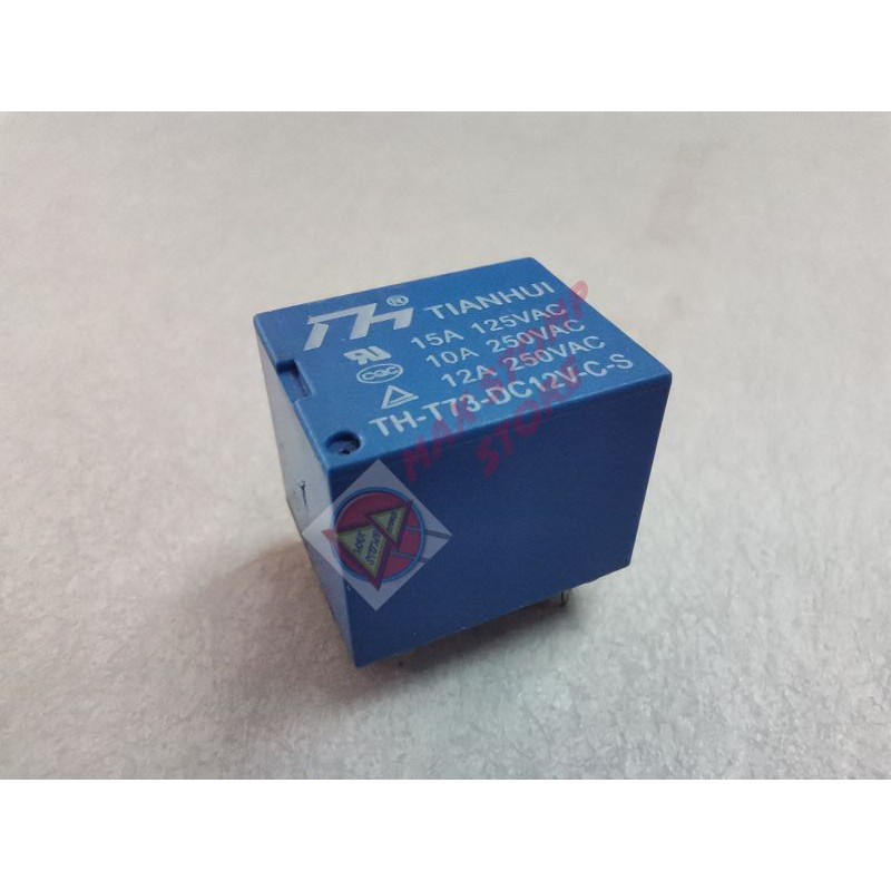 Relay DC 5 Pin NO NC Contact Switch relay 12V 5V Trigger DC