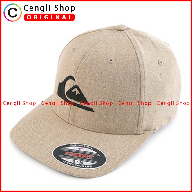 TOPI QUIKSILVER ORIGINAL ASLI ORI TERBARU FLEXFIT LOGO POLOS KEREN Q14