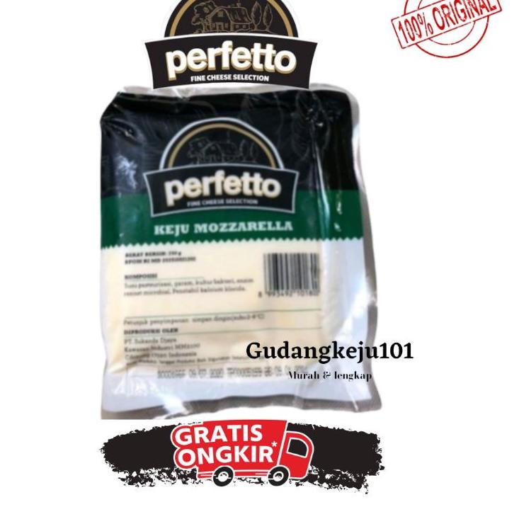 

Terlaris KEJU MOZZARELLA PERFETTO 250GR ORIGINAL !!