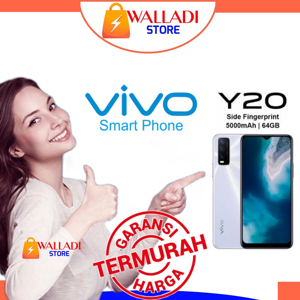 [GRATIS ONGKIR] VIVO Y20 4/64 3/64 Fullset Second Original Seken Murah Bekas Like New