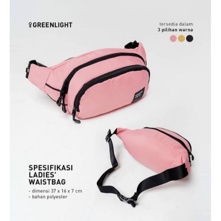 Tas waistbag wanita greenlight