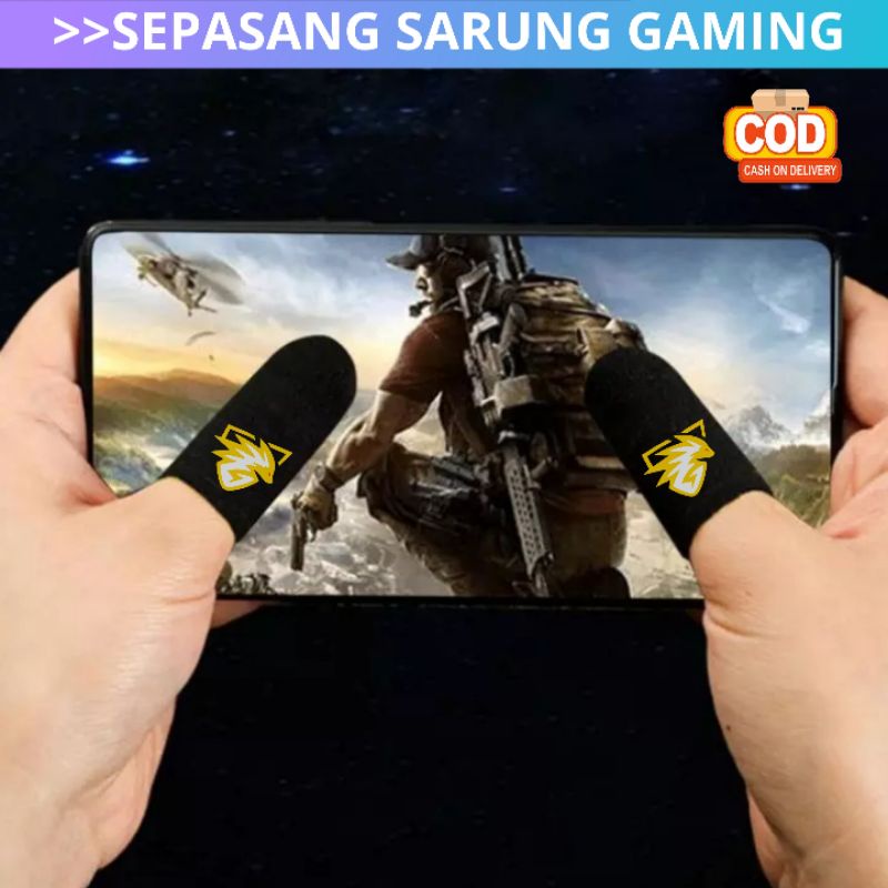 COD - Sarung Jempol Jari Gaming Anti Keringat Super Licin Sleeve Finger