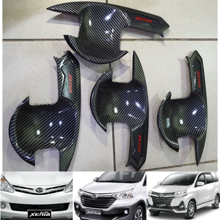 Outer mangkok handle MOBIL DAIHATSU  All great new xenia 2012 sampai 2021 2020 2019 2018 2017 2016 2015 2014 2013 CARBON hitam chrome crome