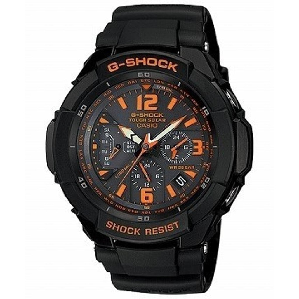 Jam Tangan Pria Casio G Shock G-1200B-1A G shock Gravity Defier Solar