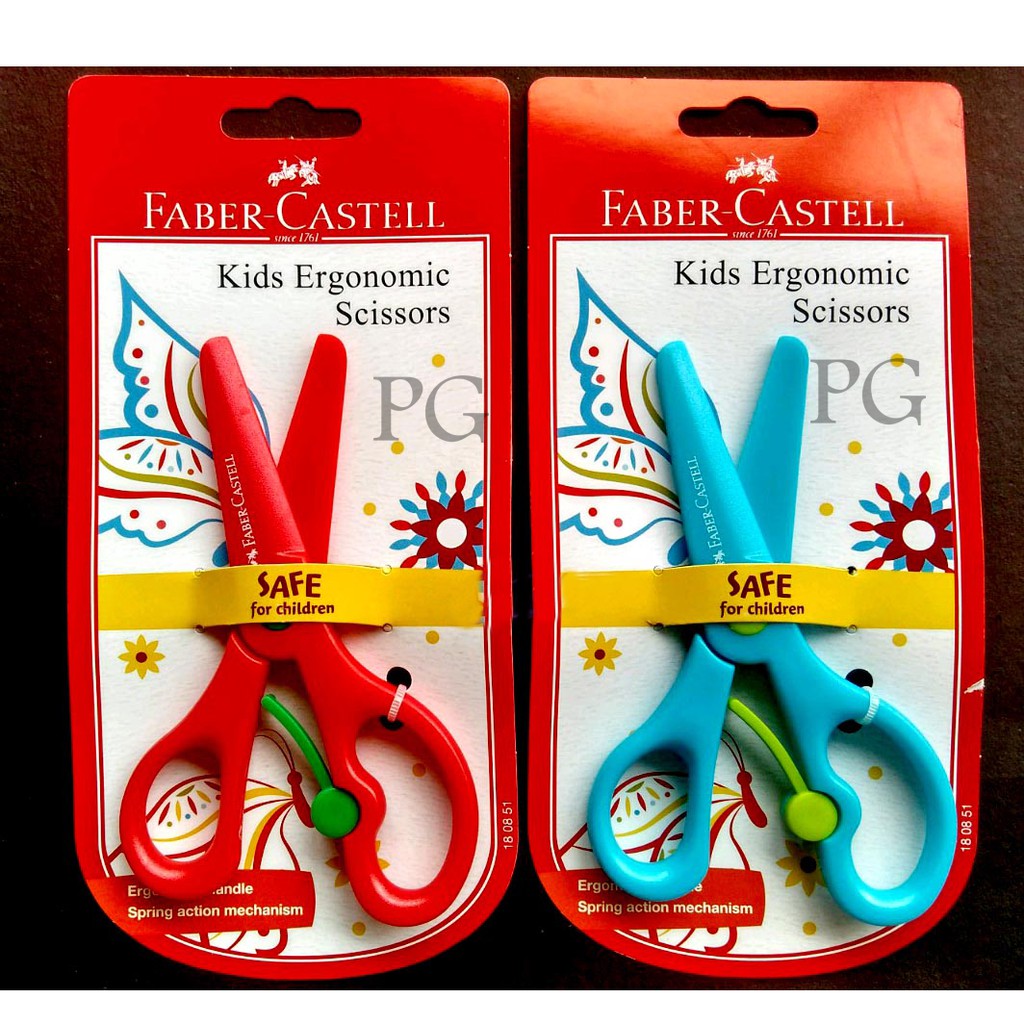 Faber Castell Kids Ergonomic Scissors Gunting Anak 