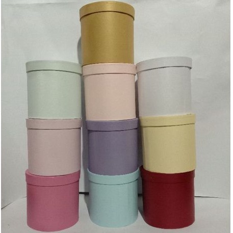 

Gift Box Bulat D15T15/Box Bulat Bunga/Box Bulat/Round Flower Box/Bloombox Flower