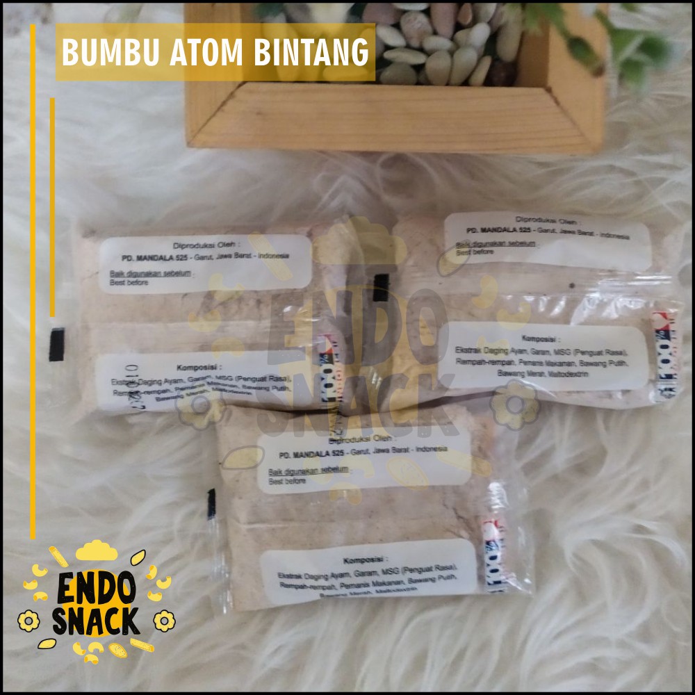 ATOOM BINTANG 50 gr MDL-525 Atom kecil Bumbu Penyedap Rasa Ayam Bawang Baso Aci