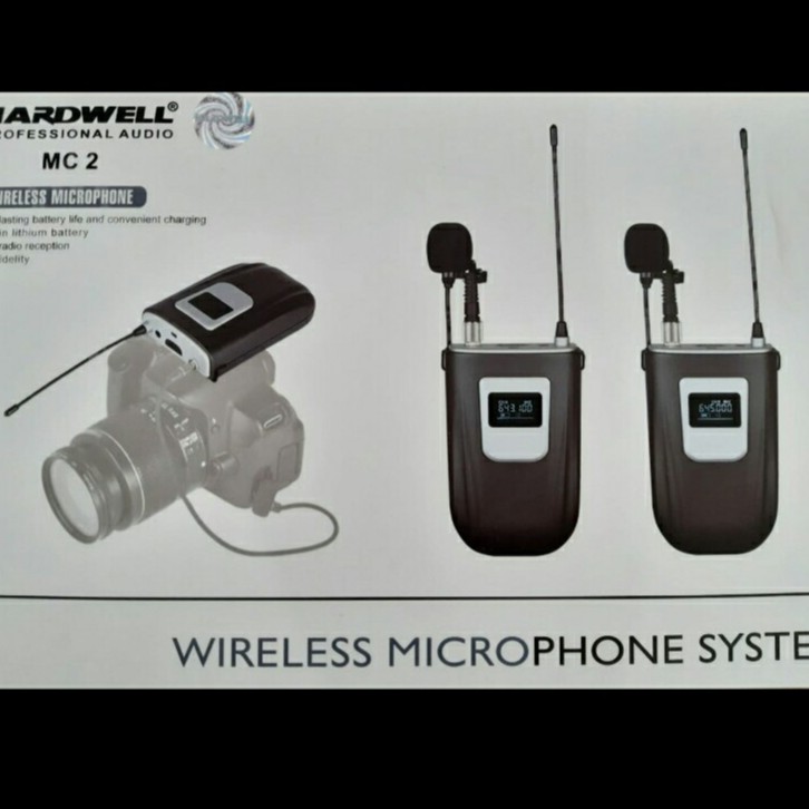 Mic camera slr / handycam hardwell mc 2 clipon lavalier