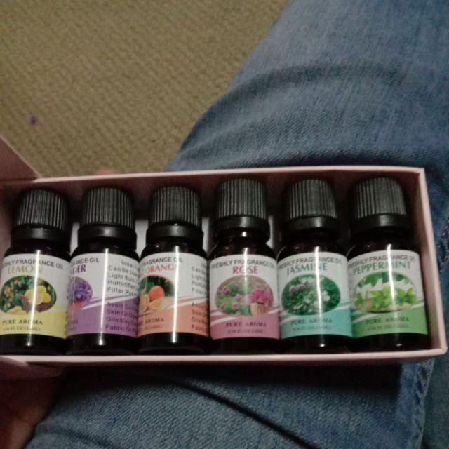 Taffware Pure Aroma Essential Fragrance Oil Aromatherapy 6 In 1 10ml - Rhjy