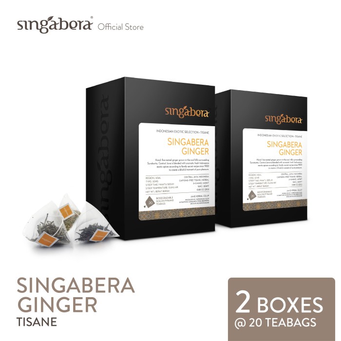 

ORIGINAL MURAH Singabera Ginger - Herbal / Seduhan Herba - 2 @ 20 teabags