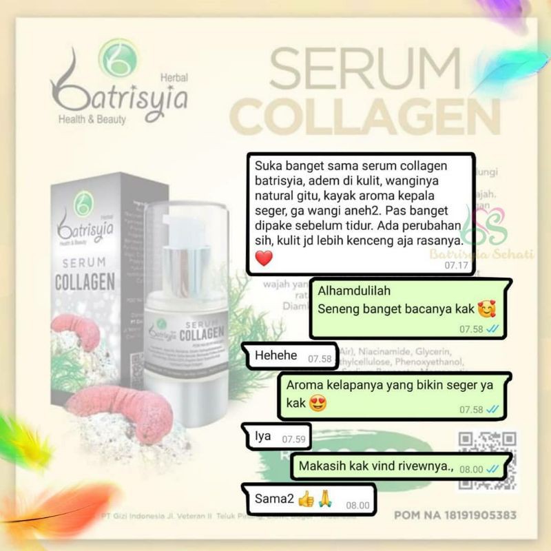 Batrisyia serum collagen/ serum kolagen / serum collagen