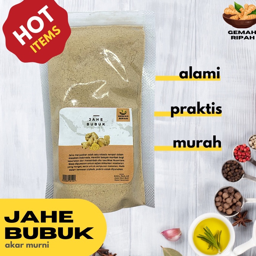 

✔100% ORIGINAL JAHE PUTIH BUBUK / Ginger Powder BUBUK HALUS / GRADE A