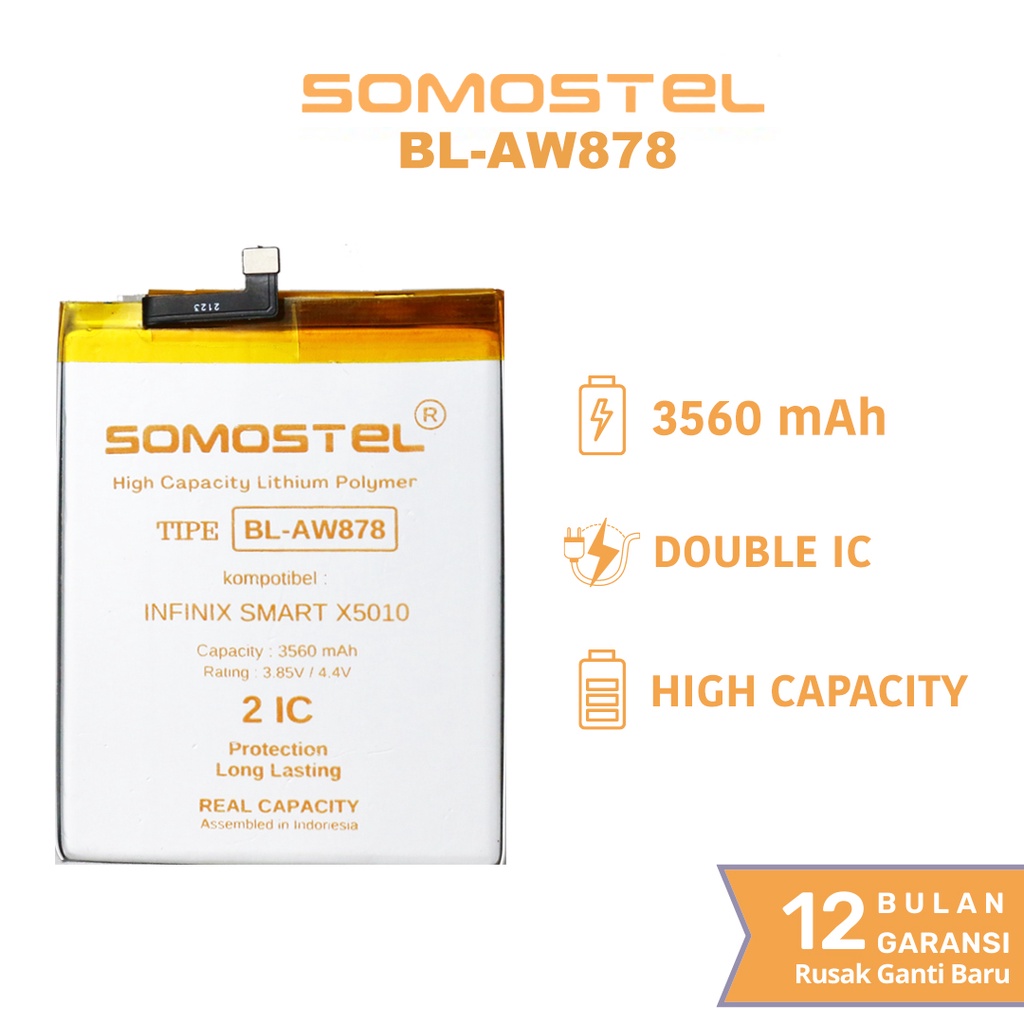 Somostel - BL-AW878 Infinix Smart X5010 / Smart 1 Batre Batrai Baterai