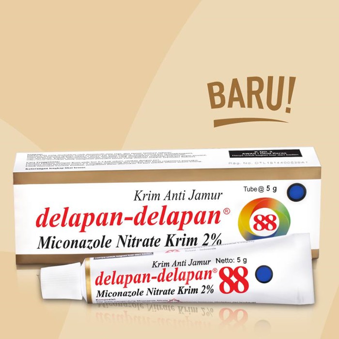 

KRIM ANTI JAMUR 88 ISI 5GR, KRIM ANTI JAMUR DELAPAN-DELAPAN