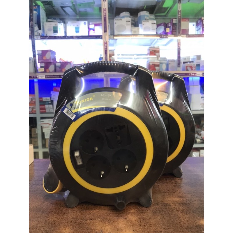 Kabel Roll Yunior Kabel Box 10 Meter Switch ON/OFF Cok Sambung Rol 10M