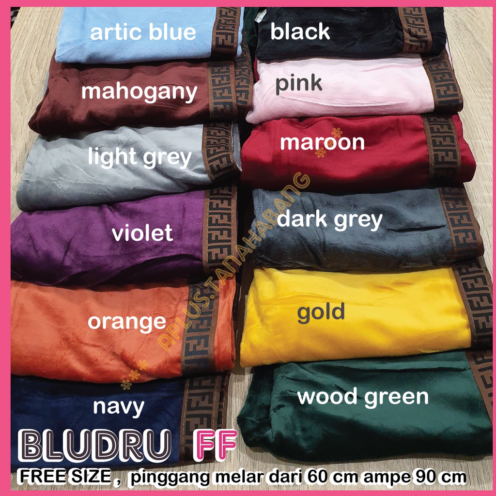 APlus Legging  Bludru wanita FENDI  Legging  velvet 