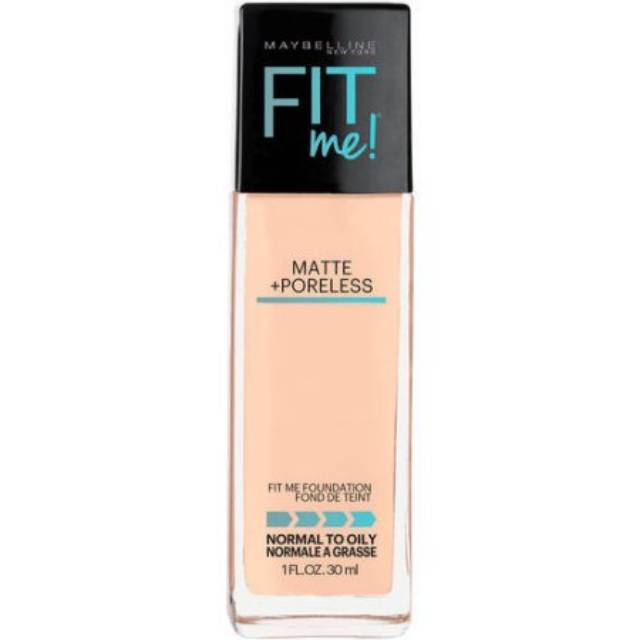 Maybelline Fit Me Foundation Matte + Poreless 100% Original Me