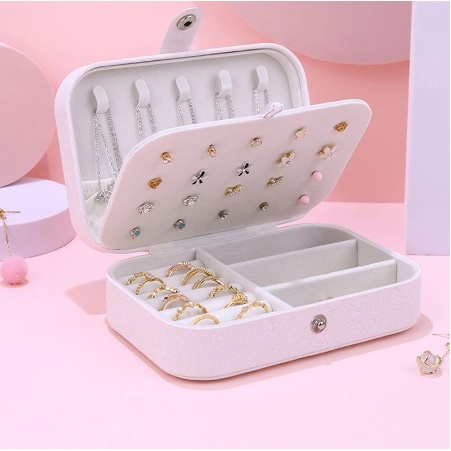 020 Tempat Perhiasan Travel Jewelry Anting Kalung Cincin Box Penyimpan 020