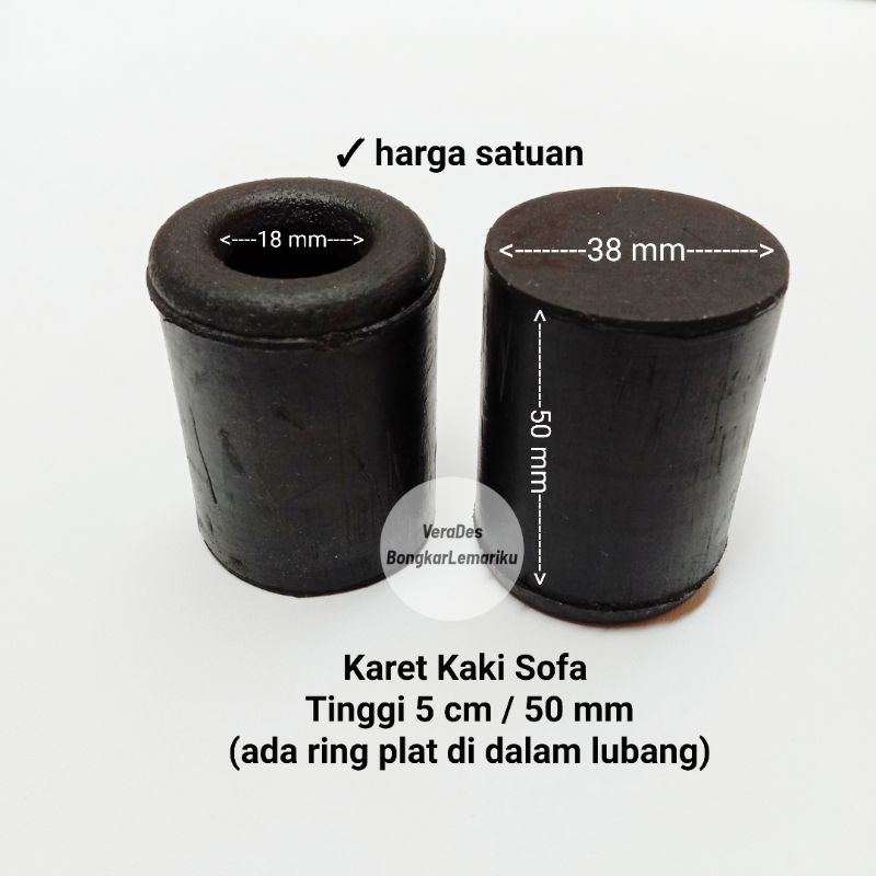 Karet Kaki Sofa Tinggi 5 cm / Karet Kaki Box Speaker Tebal