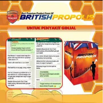 British Propolis 100% Original Obat Herbal Dewasa Dan Anak Paket Murah 3 Botol