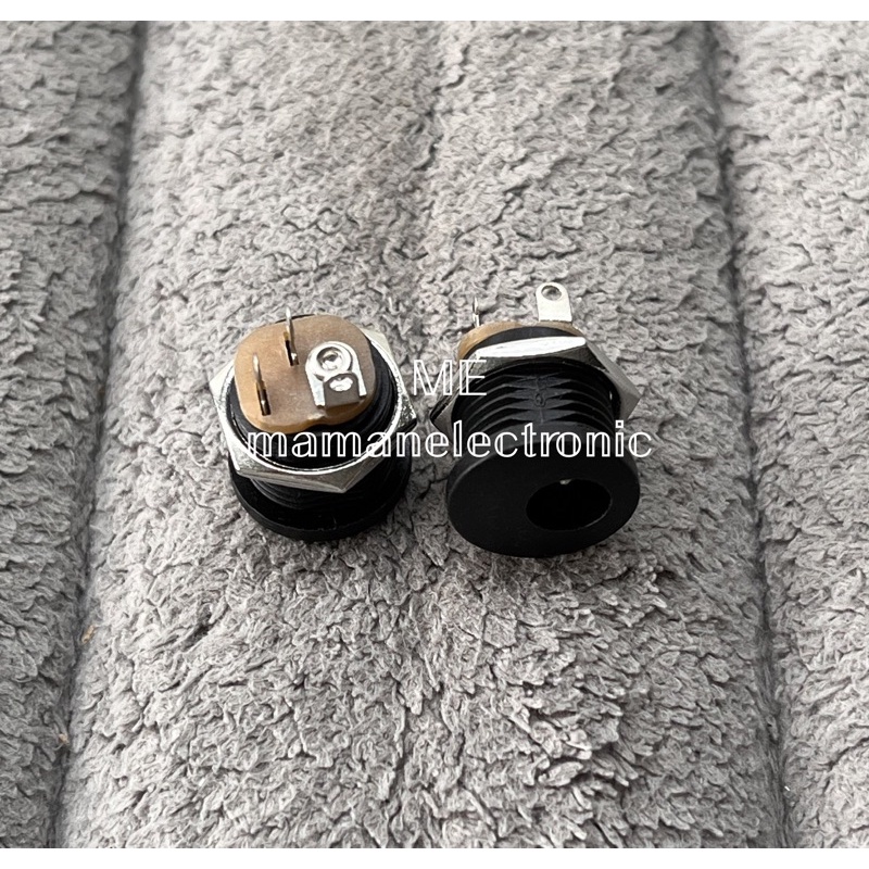 Soket Socket DC 3Pin Plastik Bulat