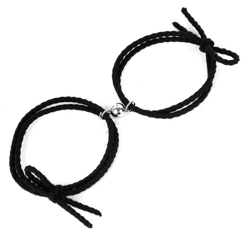 2 pcs gelang magnet/1 Pasang Gelang Couple Magnet Gelang Tali Couple Magnet Attract persahabatan