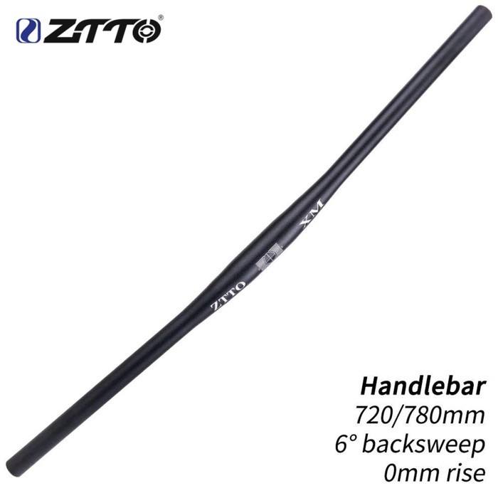 ZTTO Flat bar Handlebar Backsweep 6 deg - Stang Sepeda XC MTB Hybrid