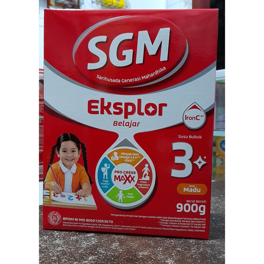 

SGM Eksplor 3 Plus Complinutri Vanila/ Madu Susu Bubuk 900 GR