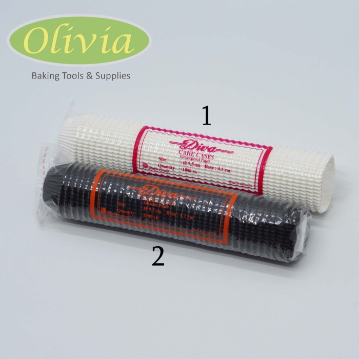 Kertas Alas Muffin Cup Cake Bolu Roti Kue DIVA 9.5cm 1000PCS