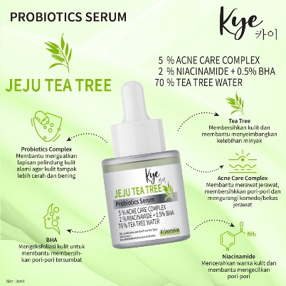 ⭐BAGUS⭐ KYE PROBIOTICS FACE SERUM 20ML | Serum Wajah