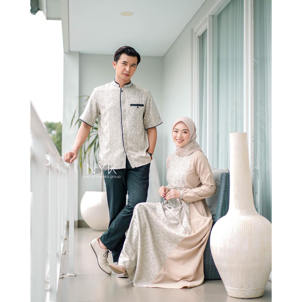 SARIMBIT GAMIS COUPLE ZIYA - COUPLE GAMIS MUSLIM KEKINIAN - GAMIS REMAJA MUSLIMAH - SET BAJU COUPLE LEBARAN - GAMIS BUSUI FIT XXL - COUPLE NAJMA MUSLIMAH