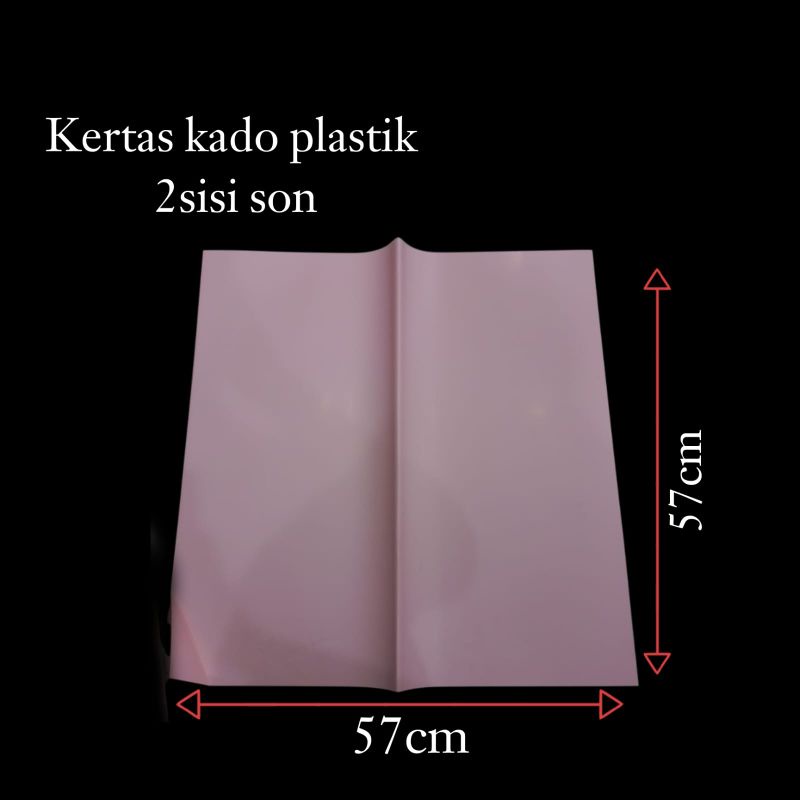 

KERTAS KADO PLASTIK 2 SISI SON 57X57