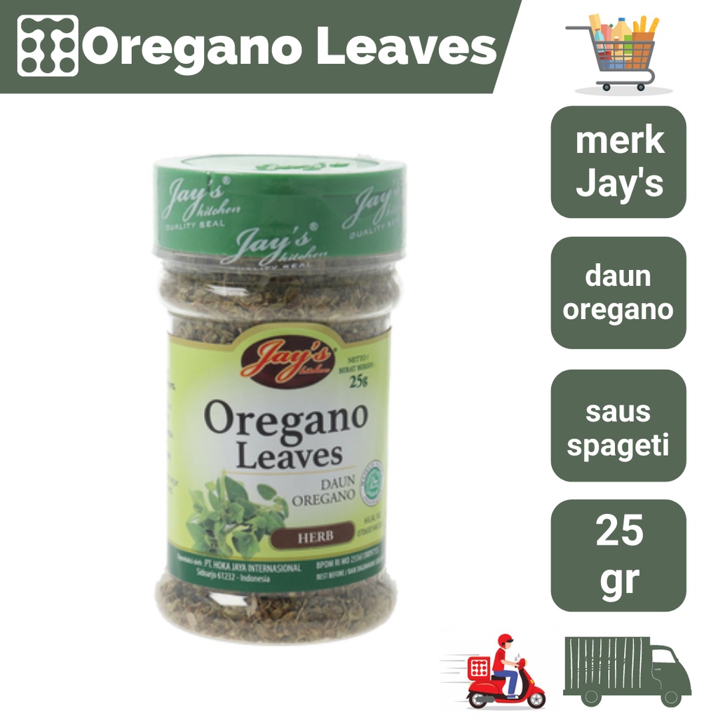 

Jays Oregano Leaves 25 Gram / Daun Oregano
